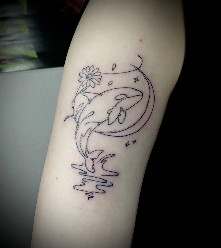 樹々（Tokyo Tattoo）のエフェメラルタトゥー作例