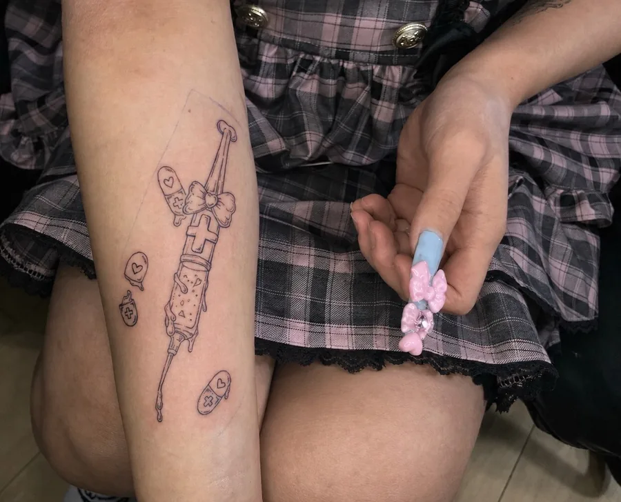 樹々（Tokyo Tattoo）のエフェメラルタトゥー作例